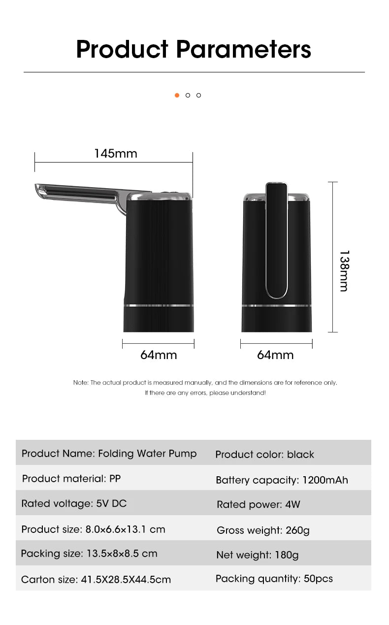 AquaGo™ – Portable Electric Water Pump